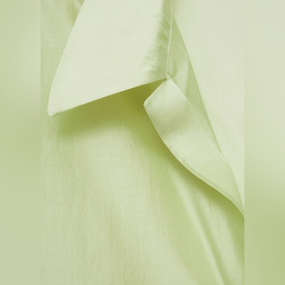 Mango satin lyocell light green shirt NWT - Picture 7 of 8